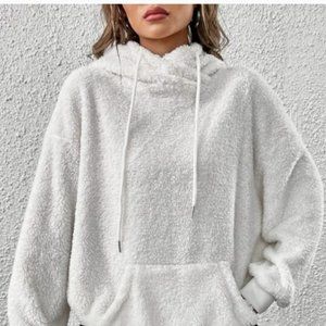 Grey Fuzzy Hoodie